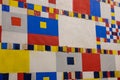 Victory Boogie Woogie, 1944 painting by Piet Mondriaan close-up